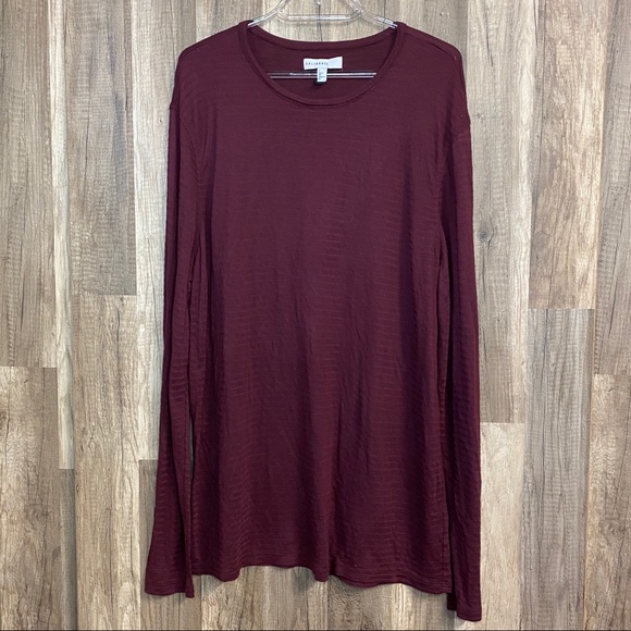 Nordstrom Calibrate Texture Stripe Long Sleeve Tee - Picture 2 of 7